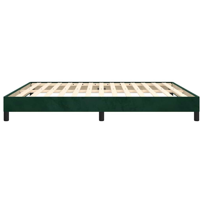 Giroletto senza Materasso-Struttura Letto Verde Scuro 180x200 cm in Velluto 238105