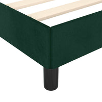 Giroletto senza Materasso-Struttura Letto Verde Scuro 180x200 cm in Velluto 238105
