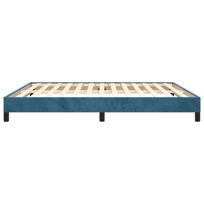 Giroletto senza Materasso Blu Scuro 180x200 cm in Velluto 346992