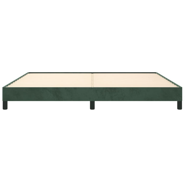Giroletto senza Materasso-Struttura Letto Verde Scuro 200x200 cm in Velluto 858628