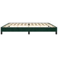 Giroletto senza Materasso-Struttura Letto Verde Scuro 200x200 cm in Velluto 858628