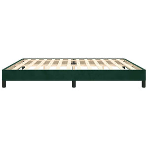 Giroletto senza Materasso-Struttura Letto Verde Scuro 200x200 cm in Velluto 858628