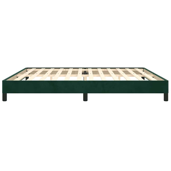 Giroletto senza Materasso-Struttura Letto Verde Scuro 200x200 cm in Velluto 858628