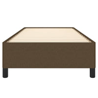 Giroletto senza Materasso-Struttura Letto Marrone Scuro 80x200 cm Tessuto 256020