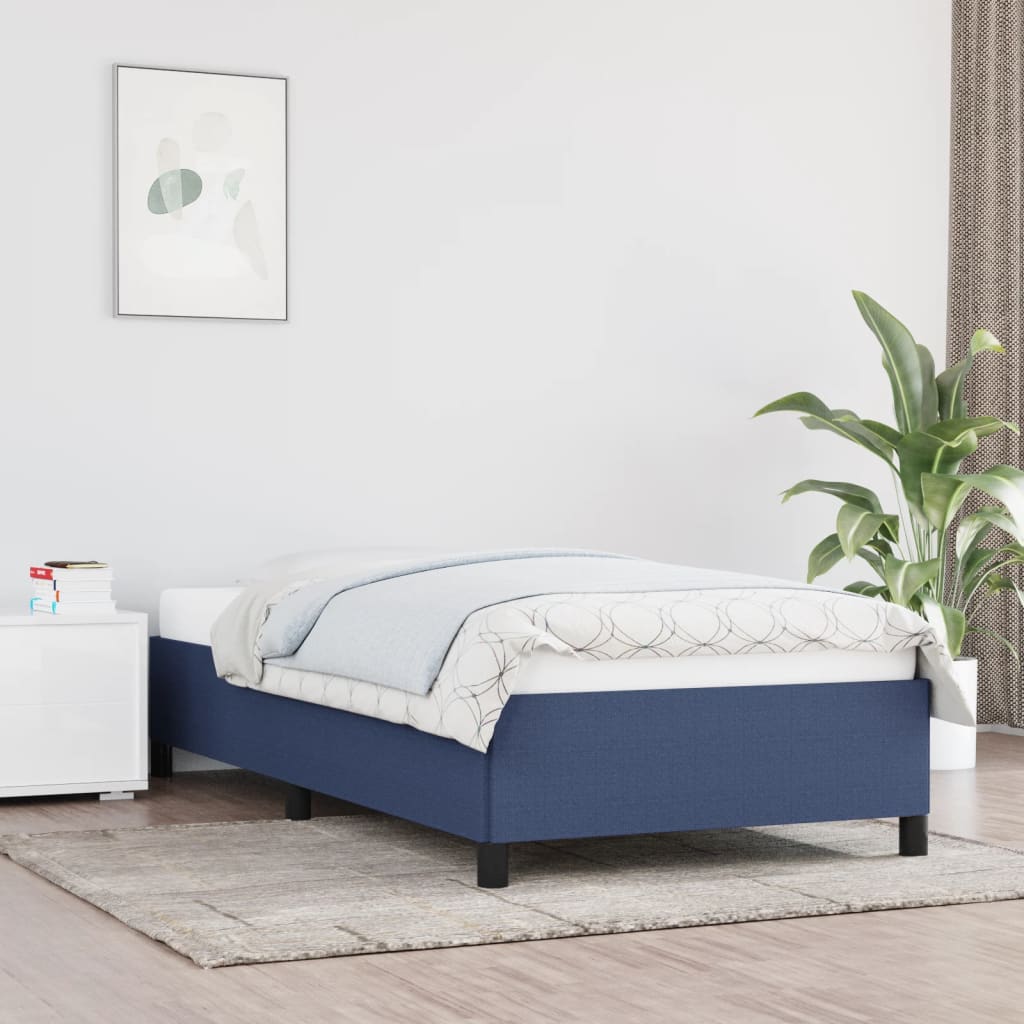 Giroletto senza Materasso-Struttura Letto Blu 90x200 cm in Tessuto 842481