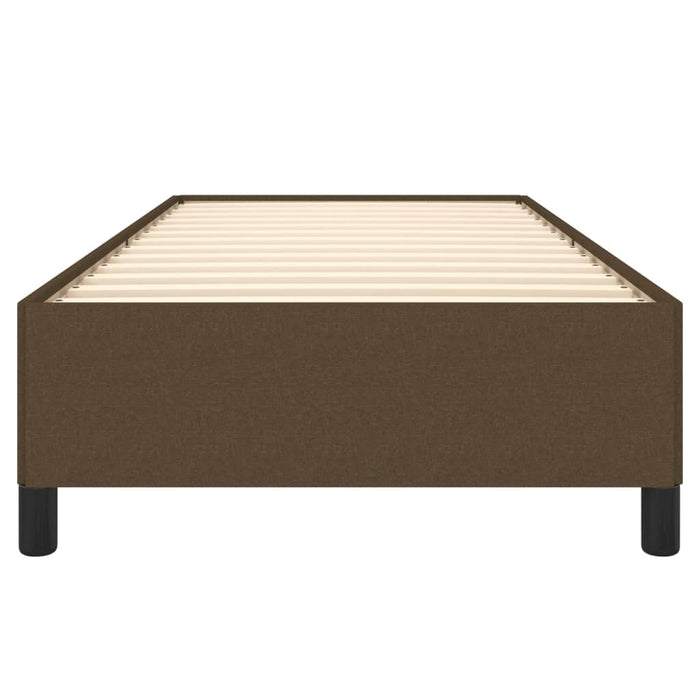 Giroletto senza Materasso-Struttura Letto Marrone Scuro 100x200 cm Tessuto 349514