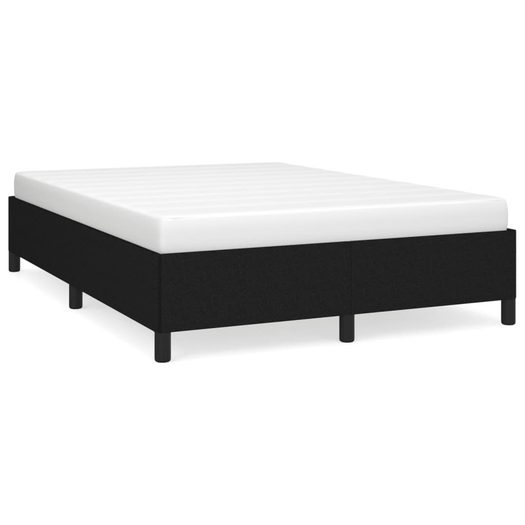Giroletto senza Materasso-Struttura Letto Nero 140x190 cm in Tessuto 722092