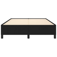 Giroletto senza Materasso-Struttura Letto Nero 140x190 cm in Tessuto 722092