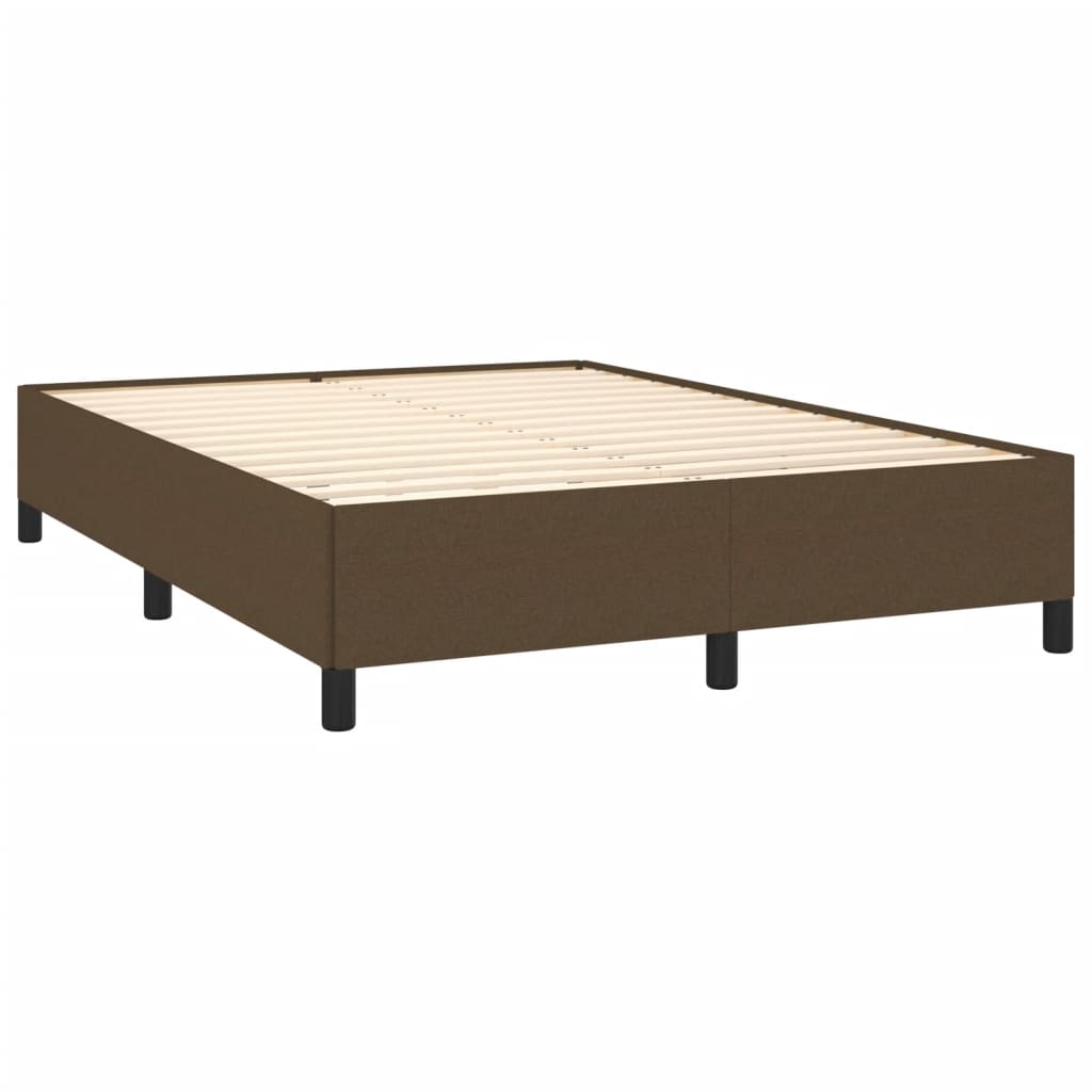 Giroletto senza Materasso-Struttura Letto Marrone Scuro 140x190 cm Tessuto 973103