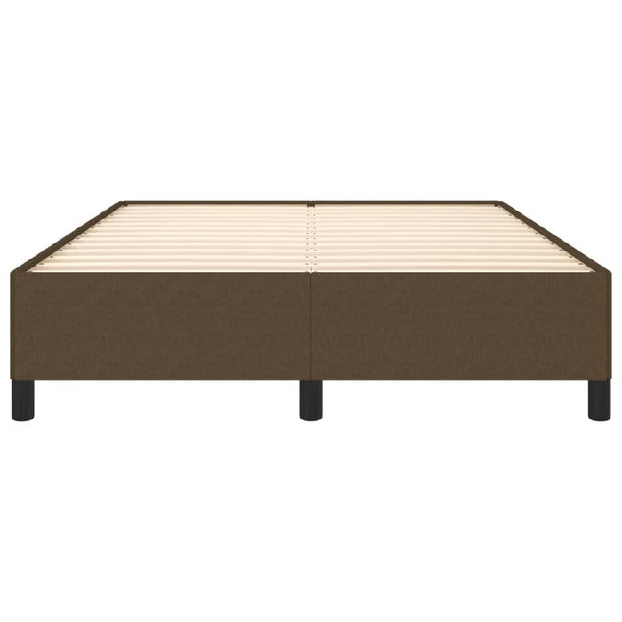 Giroletto senza Materasso-Struttura Letto Marrone Scuro 140x190 cm Tessuto 973103