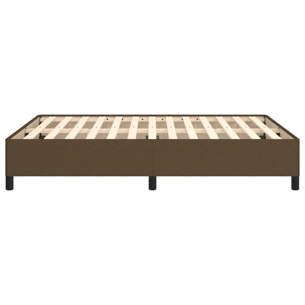 Giroletto senza Materasso-Struttura Letto Marrone Scuro 140x190 cm Tessuto 973103