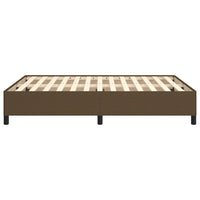 Giroletto senza Materasso-Struttura Letto Marrone Scuro 140x190 cm Tessuto 973103