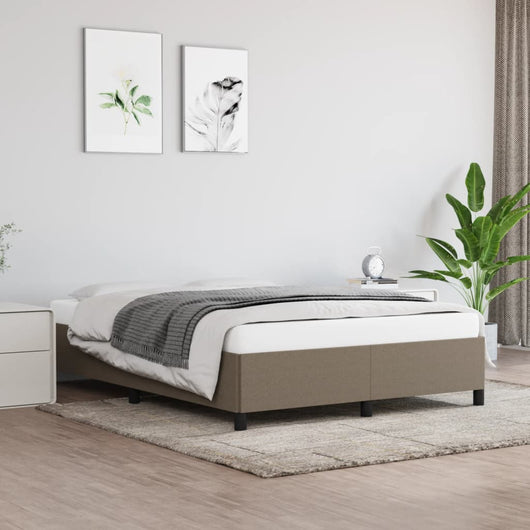 Giroletto senza Materasso-Struttura Letto Tortora 140x200 cm in Tessuto 747936