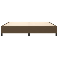 Giroletto senza Materasso-Struttura Letto Marrone Scuro 200x200 cm in Tessuto 679636