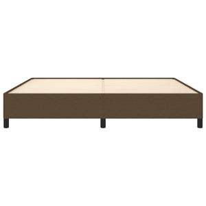 Giroletto senza Materasso-Struttura Letto Marrone Scuro 200x200 cm in Tessuto 679636