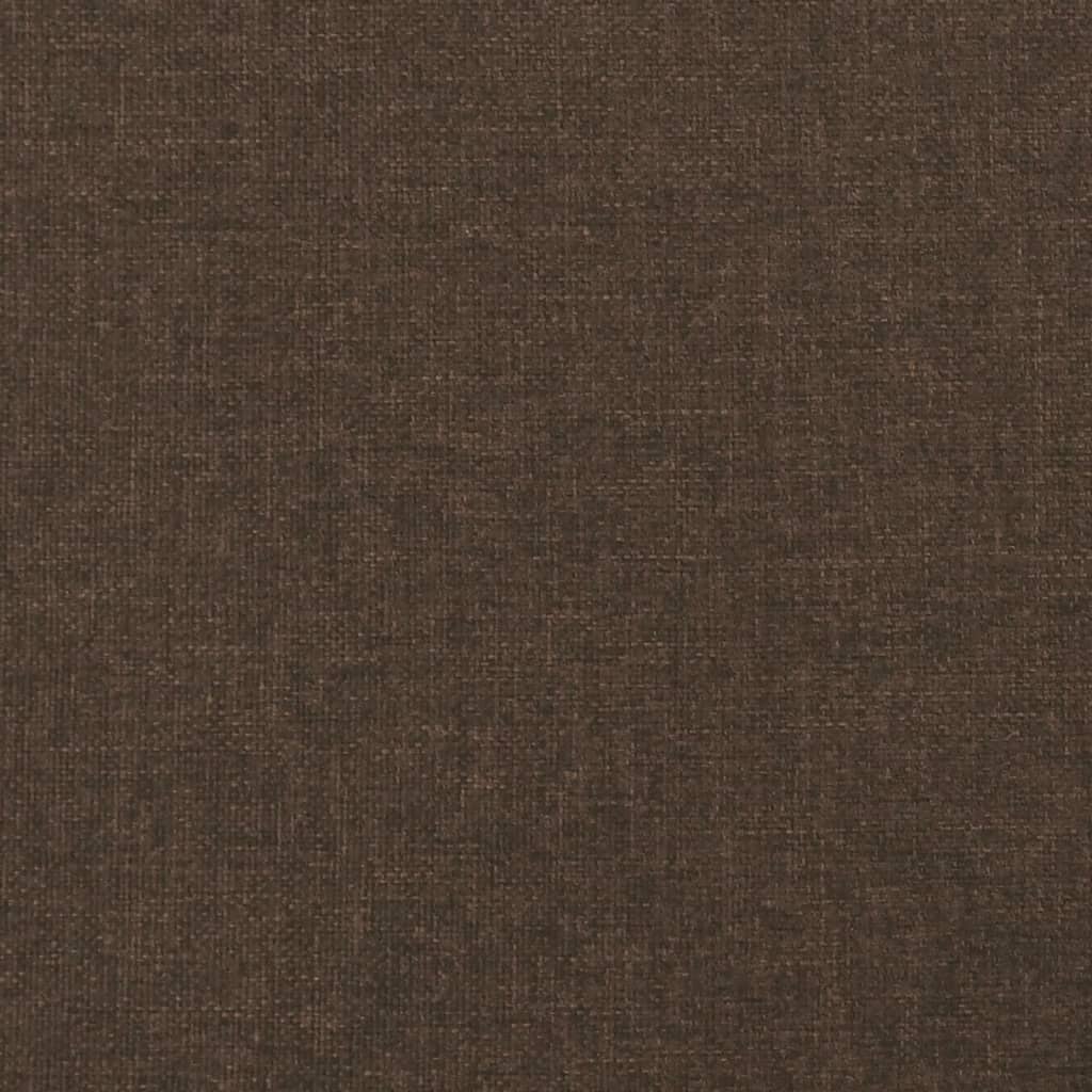 Giroletto senza Materasso-Struttura Letto Marrone Scuro 200x200 cm in Tessuto 679636