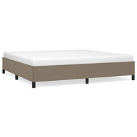 Giroletto senza Materasso-Struttura Letto Tortora 200x200 cm in Tessuto 781901
