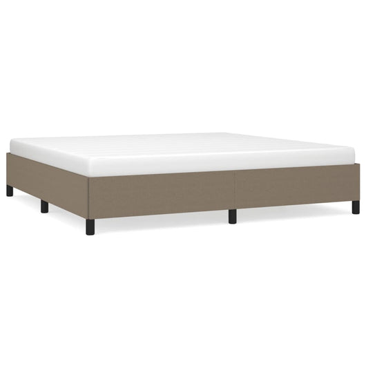 Giroletto senza Materasso-Struttura Letto Tortora 200x200 cm in Tessuto 781901