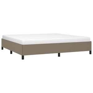 Giroletto senza Materasso-Struttura Letto Tortora 200x200 cm in Tessuto 781901
