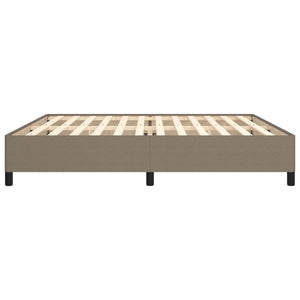 Giroletto senza Materasso-Struttura Letto Tortora 200x200 cm in Tessuto 781901