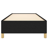 Giroletto senza Materasso-Struttura Letto Nero 90x190 cm in Tessuto 475147