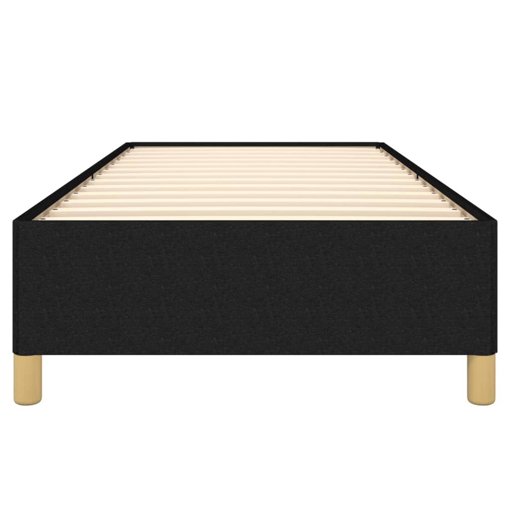 Giroletto senza Materasso-Struttura Letto Nero 100x200 cm in Tessuto 301731