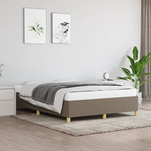 Giroletto senza Materasso-Struttura Letto Tortora 140x190 cm in Tessuto