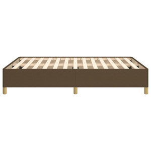 Giroletto senza Materasso Marrone Scuro 140x200 cm Tessuto 347168