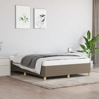 Giroletto senza Materasso-Struttura Letto Tortora 140x200 cm in Tessuto 815185