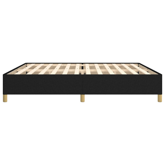 Giroletto senza Materasso-Struttura Letto Nero 200x200 cm in Tessuto 699013