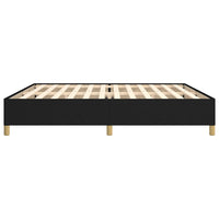 Giroletto senza Materasso Nero 200x200 cm in Tessuto 347191