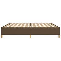 Giroletto senza Materasso Marrone Scuro 200x200 cm in Tessuto 347192