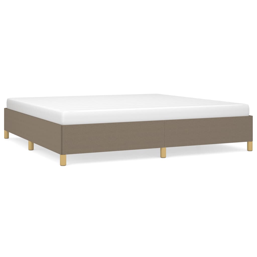 Giroletto senza Materasso-Struttura Letto Tortora 200x200 cm in Tessuto 687305