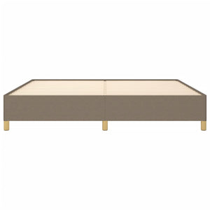 Giroletto senza Materasso-Struttura Letto Tortora 200x200 cm in Tessuto 687305