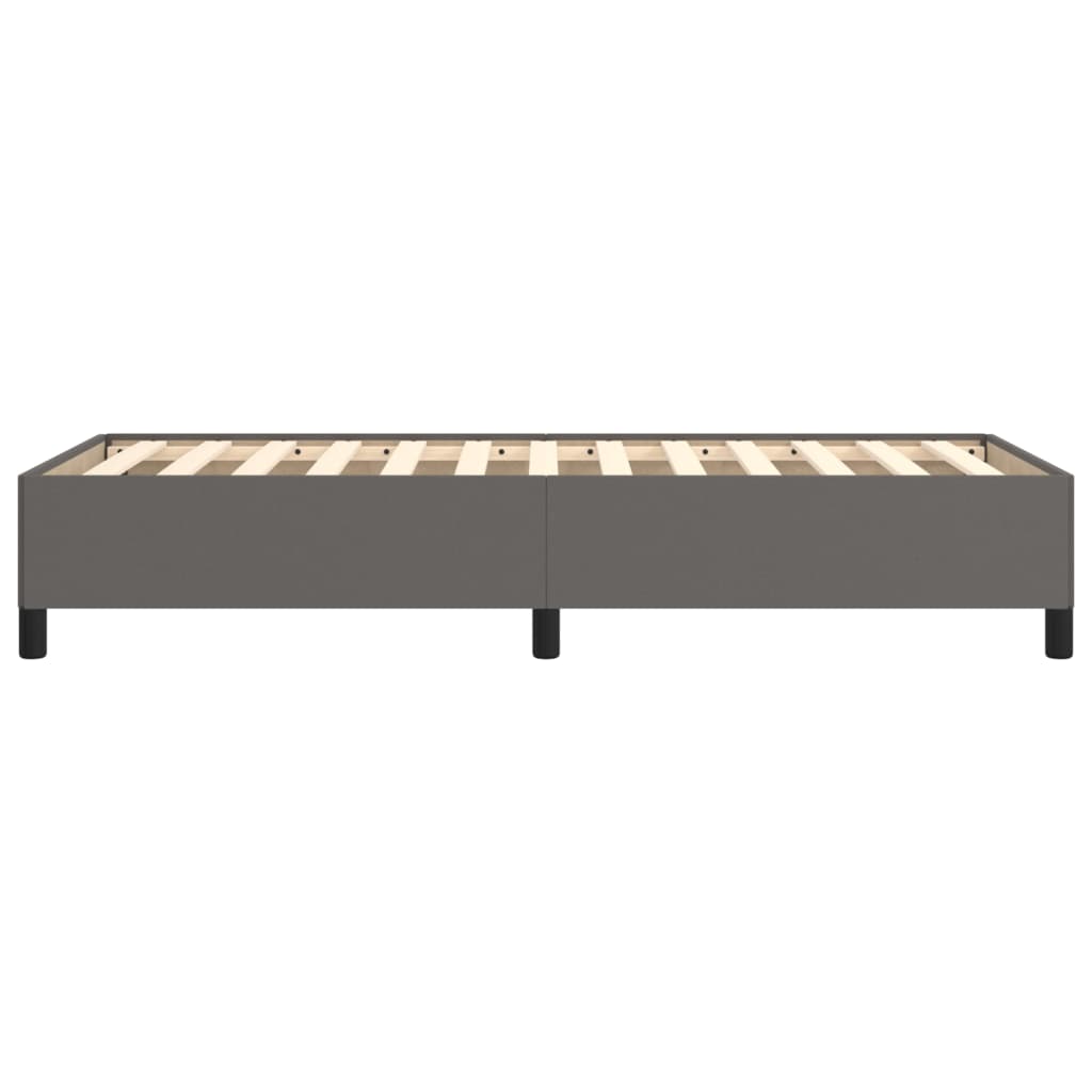 Giroletto-Struttura Letto Grigio 90x200 cm in Similpelle 625739