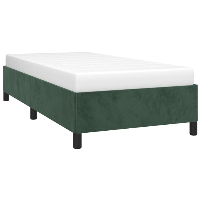 Giroletto senza Materasso-Struttura Letto Verde Scuro 80x200 cm in Velluto 851052