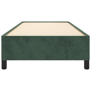 Giroletto senza Materasso-Struttura Letto Verde Scuro 80x200 cm in Velluto 851052