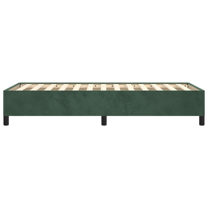 Giroletto senza Materasso Verde Scuro 80x200 cm in Velluto 347291