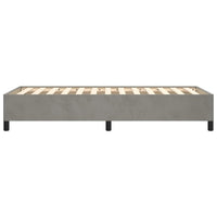 Giroletto senza Materasso Grigio Chiaro 90x190 cm Velluto 347294