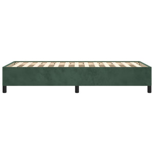 Giroletto senza Materasso Verde Scuro 90x190 cm in Velluto 347297