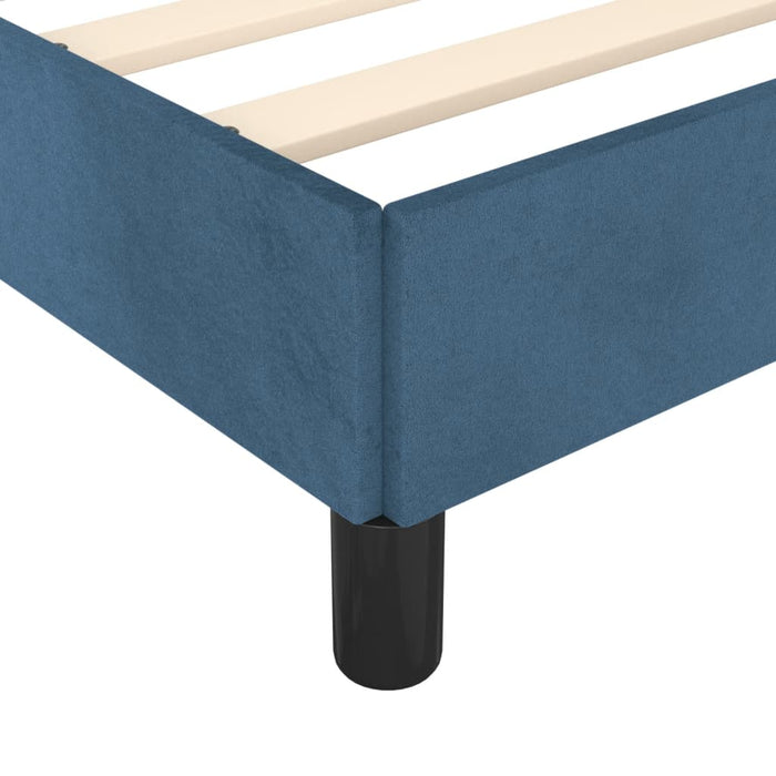 Giroletto senza Materasso Blu Scuro 90x190 cm in Velluto 347298
