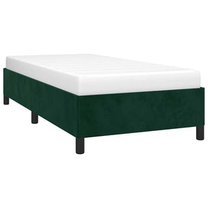 Giroletto senza Materasso-Struttura Letto Verde Scuro 90x200 cm in Velluto 899776
