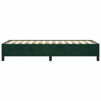 Giroletto senza Materasso-Struttura Letto Verde Scuro 90x200 cm in Velluto 899776
