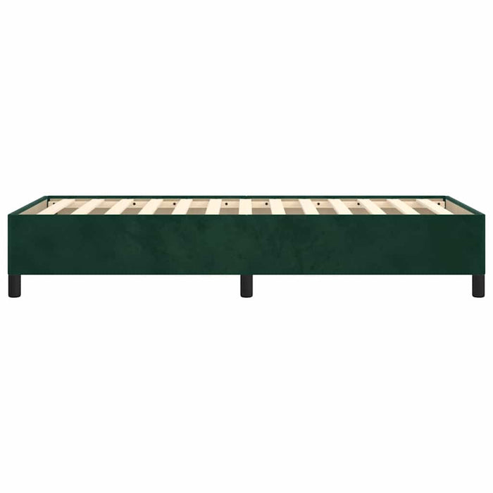 Giroletto senza Materasso-Struttura Letto Verde Scuro 90x200 cm in Velluto 899776