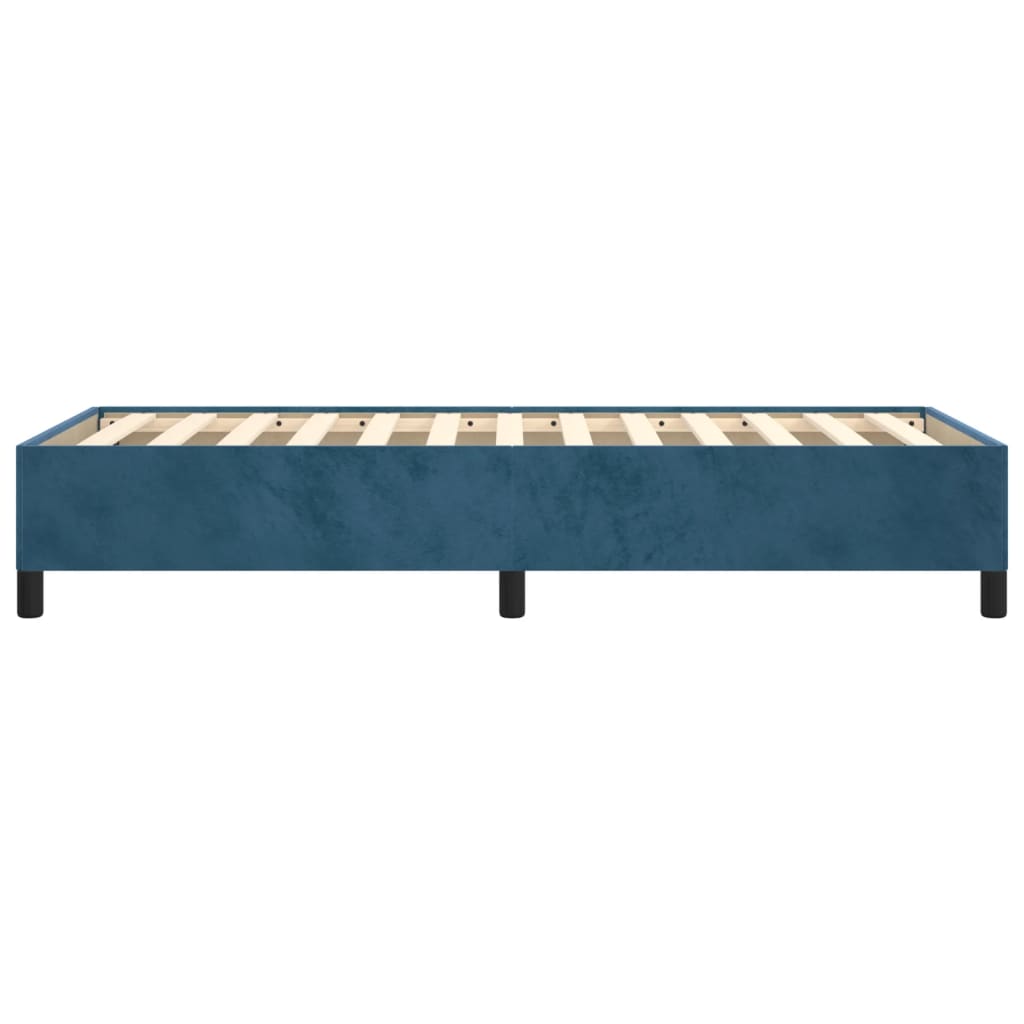 Giroletto senza Materasso Blu Scuro 90x200 cm in Velluto 347304