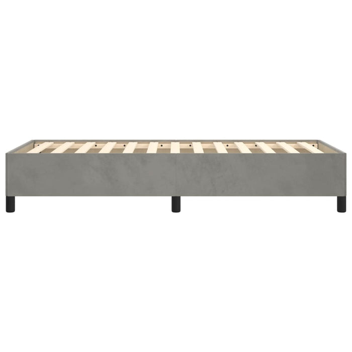 Giroletto senza Materasso Grigio Chiaro 100x200 cm Velluto 347306