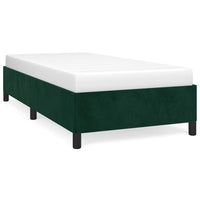 Giroletto senza Materasso-Struttura Letto Verde Scuro 100x200 cm in Velluto 340775