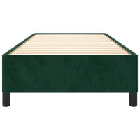 Giroletto senza Materasso-Struttura Letto Verde Scuro 100x200 cm in Velluto 340775