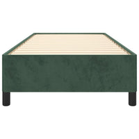 Giroletto senza Materasso Verde Scuro 100x200 cm in Velluto 347309