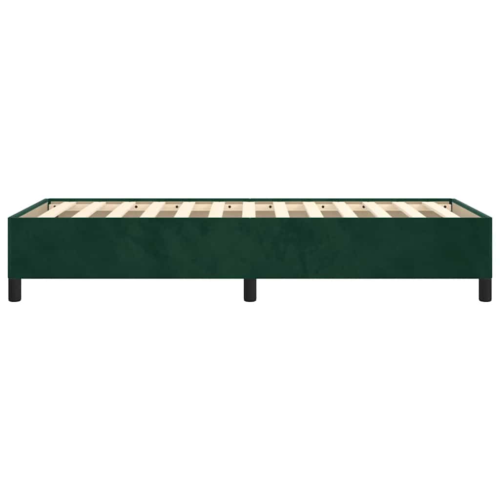 Giroletto senza Materasso-Struttura Letto Verde Scuro 100x200 cm in Velluto 340775